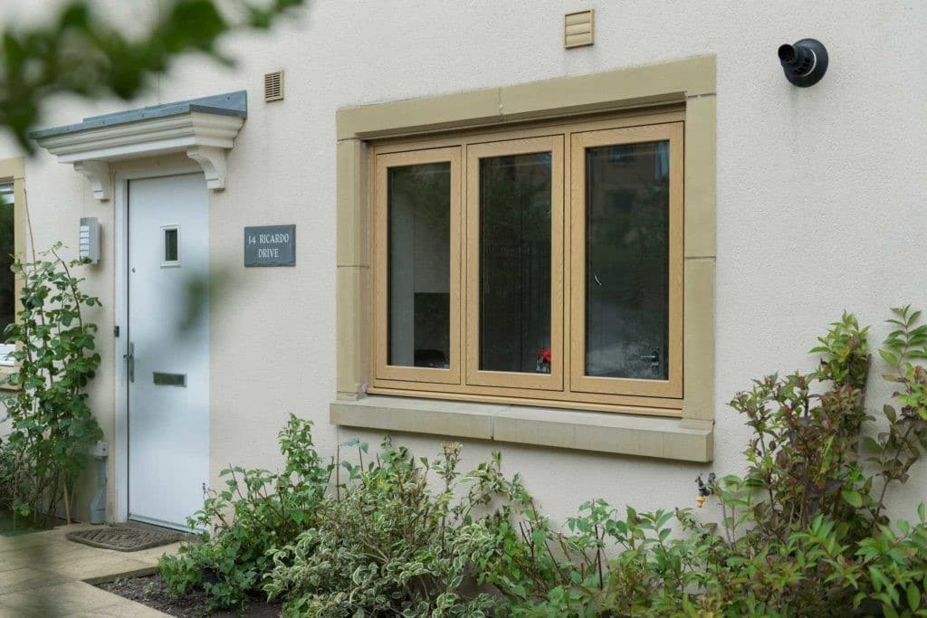 TWS window installers cream frame and windows - outdoors